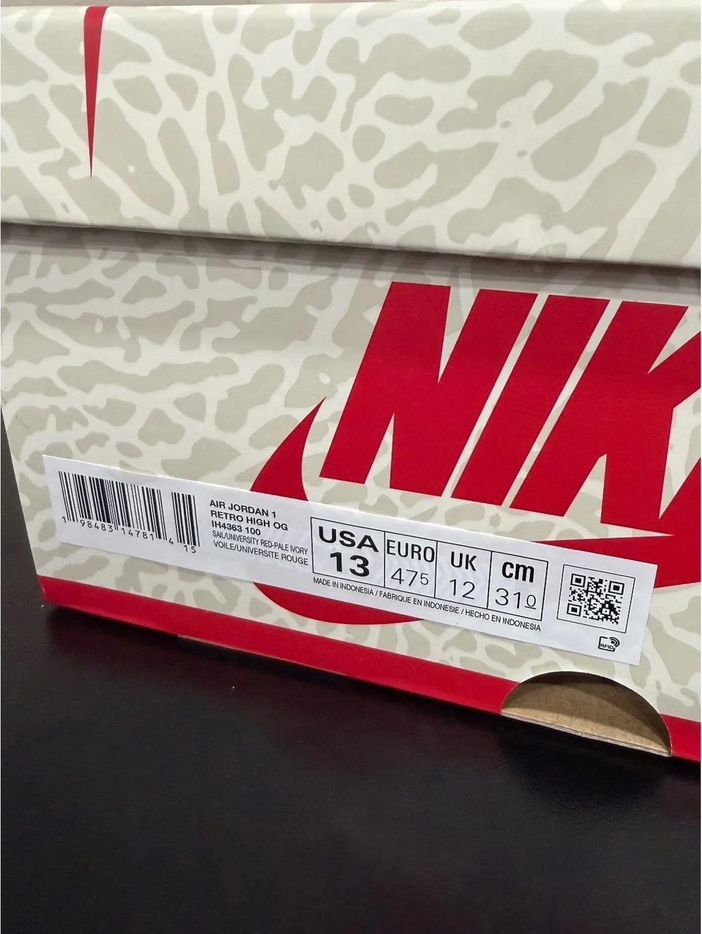 Jordan size 13